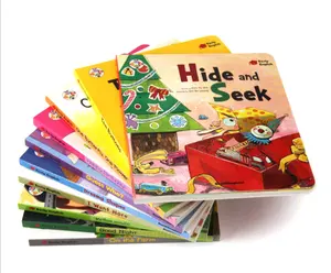 OEM Buku Anak Cetak Sesuai Permintaan Baik untuk Belajar Bahasa Inggris Warna Penuh Layanan Cetak Buku Cerita Keras Anak-anak