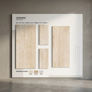 Calacatta Denim Veined Porcelain Tiles 600x1200mm Gloss Finish for Elegant Wall and Floor Spaces - Product Image 2