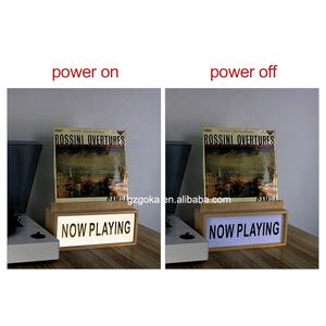 Support de disque <span class=keywords><strong>vinyle</strong></span> LED lumineux « <span class=keywords><strong>NOW</strong></span> SPINNING » pour disque <span class=keywords><strong>vinyle</strong></span> LP en lecture - Product Image 2