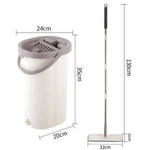 Juego <span class=keywords><strong>de</strong></span> Mopa Plana <span class=keywords><strong>de</strong></span> Microfibra, Mopa <span class=keywords><strong>de</strong></span> Acero Inoxidable para <span class=keywords><strong>Limpieza</strong></span> <span class=keywords><strong>de</strong></span> Pisos, Uso en Seco y Húmedo, Venta al <span class=keywords><strong>por</strong></span> <span class=keywords><strong>Mayor</strong></span>, Suministros para Cocina y Baño, Comercial - Product Image 2