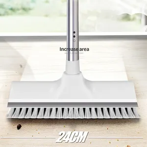 A2209 الفولاذ المقاوم للصدأ مقبض طويل الحمام غسل أداة المطبخ الخشن نظافة غسل فرش التنظيف المنزلية ممسحة أرضية