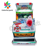 Jeu de tir au requin coloré pour parc d'attractions, jeu d'arcade personnalisé avec accepteur de pièces, jeux à pièces