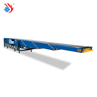 Transportador de Banda Telescópico Industrial, Sistema de Banda Transportadora Extensible, Plataforma Móvil Eléctrica para Carga y Descarga de Contenedores