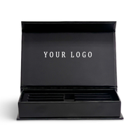 Offre Spéciale – Coffret Cadeau Magnétique Noir de Luxe pour Bouteilles Vides de Soins des Ongles en Gel, Boîte d'Emballage pour Huile à Ongles