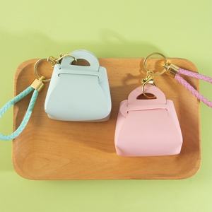 Designer Cute Keychain <b>Car</b> Accessories PU Leather Pouch <b>for</b> Lipstick <b>Coin</b> <b>Holder</b> Keychain - Product Image 5