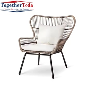 Conjunto de <span class=keywords><strong>muebles</strong></span> de jardín de exterior Silla tejida de ratán <span class=keywords><strong>Muebles</strong></span> de jardín de <span class=keywords><strong>aluminio</strong></span> para jardines y terrazas - Product Image 2