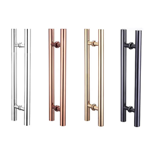 Thép không gỉ hiện đại 304 H hình dạng trở lại trở lại phòng tắm trượt kéo tay nắm cửa - Product Image 3