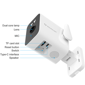 กล้องวงจรปิดไร้สาย Vstarcam <span class=keywords><strong>CS5</strong></span> 2MP พลังงานแสงอาทิตย์ แบตเตอรี่ 5200mAh ตรวจจับด้วย <span class=keywords><strong>AI</strong></span> กันน้ำระดับ IP66 มองเห็นในเวลากลางคืน บันทึกข้อมูลบนคลาวด์ - Product Image 4