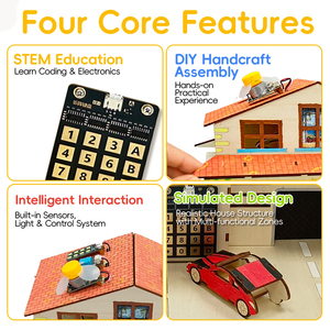 Kit de démarrage interactif Zetok Smart Home pour kit STEM, capteurs IoT, jouet éducatif, projets DIY pour enfants de 8 ans et plus, facile à utiliser - Product Image 4