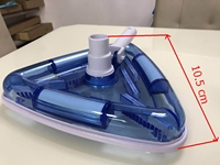 Tête de balai triangulaire transparente en fonte lestée de luxe