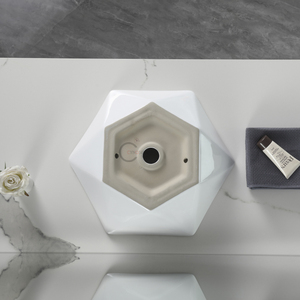 Lavabo de Sobremesa de Lujo para Baño, Diseño Artístico en Cerámica - Product Image 5