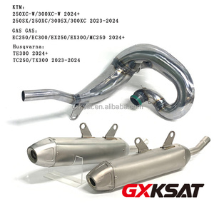 GXKSAT Exhaust Pipe Applicable to KTM <strong>Husqvarna</strong> EC250 TC250 300XC-W Off-road Exhaust Pipe with Original Diameter 2024+ - Product Image 1
