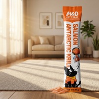 MAIDOU Friandises pour chats au poulet riches en protéines, sans céréales, compressibles et léchables, pour petites races - Santé digestive, cutanée et du pelage, paquet économique