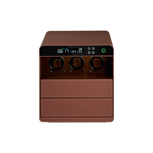 Tùy chỉnh PU da bên trong xem Winder Hộp An toàn xem quanh co và lưu trữ mật khẩu kỹ thuật số an toàn - Product Image 3