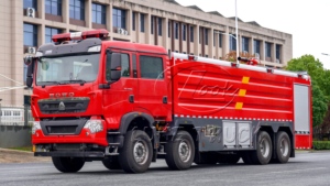HOWO 20 Cubic Meters Municipal <b>Fire</b> Truck Heavy-Duty <b>Fire</b> Engine with <b>LED</b> Lighting System for Public Emergency Response - Product Image 2