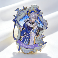 Badges en émail translucide personnalisés avec votre propre design, broches de revers de dessin animé professionnelles avec perle dégradée