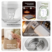 Chauffe-biberon portable intelligent alimenté par USB, chauffe-lait de voyage à température constante avec fonction de mélange pour bébé