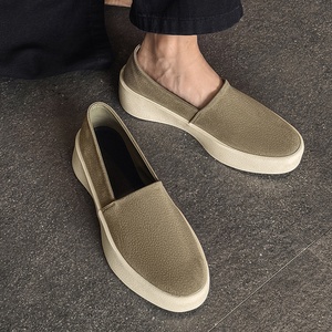 2025 İlkbahar ve Sonbahar Yeni Erkek Kadife Deri Yuvarlak Burunlu Loafer'lar Kauçuk Taban Moda Trendi Giymeli Günlük Ayakkabılar - Product Image 4