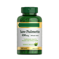 Capsules d'herbe de palmier nain de haute qualité en gros pour hommes – Soutien de la prostate et des voies urinaires – Favorise une fonction urinaire saine