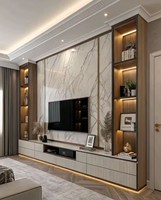 Panneau mural en composite pierre-plastique anti-UV, sans peinture, étanche, pour hôtel, plaque décorative, panneau lumineux effet marbre, extérieur, cuisine