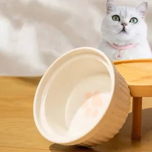 Di alta qualità in ceramica piccoli Pet alimentazione piatti cane gatto ciotola base alimentatore