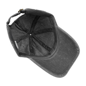 Gorra de béisbol de algodón tejida de 6 paneles con logotipo personalizado, gorra de papá con bordado encerado, gorra de camionero, gorras de béisbol lavadas - Product Image 4