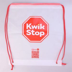 Customized Frosted Drawstring Bags High Quality Plastic Dust Drawstring Bag Promotional Printed <b>Backpack</b> Bags - Product Image 4