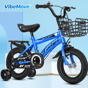 Vélo pour enfants de haute qualité 12 pouces à une vitesse avec roues d'apprentissage, freins V doubles, siège arrière confortable, cadre en acier à haute teneur en carbone pour - Product Image 3