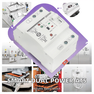 Interruptor de Transferencia Automática de Doble Alimentación Tipo PC Trifásico para Riel DIN, 2P 220V, Sin Interrupciones, MDQ3 MDQ3 - Product Image 2