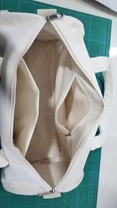 LOQ MOQ <b>Canvas</b> Tote <b>Bag</b> Cross Body Messenger <b>Bag</b> Unisex Shopping Beach Travel <b>Bag</b> with Zipper Customized Logo - Product Image 4