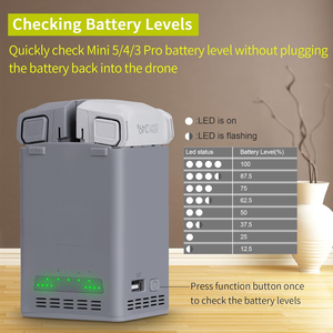 Chargeur de batterie rapide 100W, mini stockage, 5 4 3 Pro Drone, hub de charge double bidirectionnel, chargez deux batteries, accessoires - Product Image 6