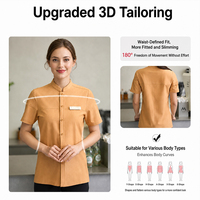 Uniformes de restaurant italiens modernes et innovants pour serveurs et serveuses, vente en gros, vêtements pour le personnel hôtelier et de restauration, tailles grandes jusqu'à 6XL