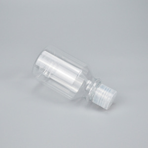 Transparent Pet Flip Top Bottle 150ml Cylinder Shape <b>Plastic</b> Packaging Bottle With 24mm <b>Cap</b> For General Use - Product Image 2