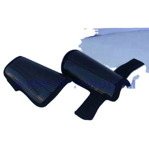 Espinilleras y calentadores de pierna de fútbol de 3 piezas, espinilleras de fibra de carbono, de venta caliente, al por mayor, de 3 - Product Image 1