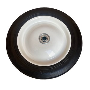 Hollow Wheel Handcart Plastic Wheel 10X1.75 Ball Bearing Firm Tread Wear Resistance Industrial Caster Wheel - Product Image 4