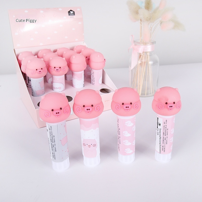 Cute Pig Shaped Solid Rubber Glue