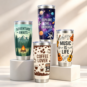 20 oz Stainless Steel <b>Double</b> <b>Wall</b> Vacuum Insulated Tumbler with Lid Custom Logo Laser Engraving - Product Image 6