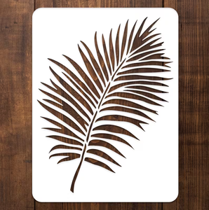 Grands pochoirs en forme de feuille de fougère, pochoirs réutilisables en forme de feuille de palmier <span class=keywords><strong>pour</strong></span> la <span class=keywords><strong>peinture</strong></span> <span class=keywords><strong>sur</strong></span> murs, meubles, <span class=keywords><strong>toile</strong></span>, bois, décoration murale - Product Image 1