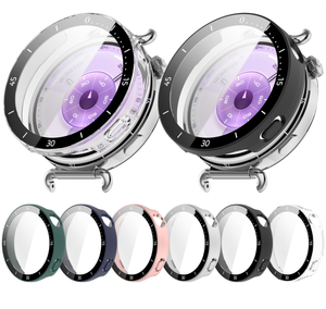 Custodia in Vetro + PC per Huawei <span class=keywords><strong>Watch</strong></span> <span class=keywords><strong>GT</strong></span> 6 46mm 41mm GT6 Pro Protezione Schermo in Vetro Antigraffio con Scala Paraurti Protettivo in PC Rigido - Product Image 4