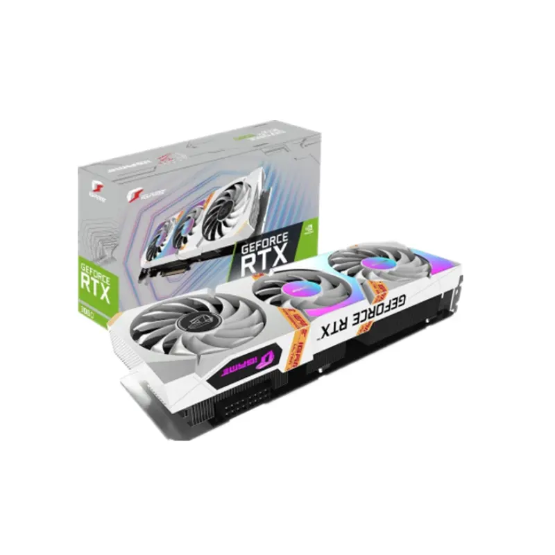 Renkli iGame GeForce RTX 3060 E-spor oyun optik kovalamaca bilgisayar ayrık grafik 3060 Ultra W OC 12G [LHR]