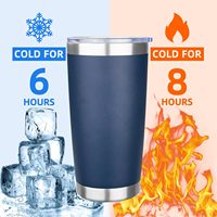 Gobelet isotherme en acier inoxydable de 20 oz avec logo personnalisé, vente en gros, anti-fuite, pour café