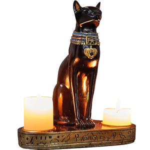 Statue de décoration vintage en résine de chat égyptien exotique, déesse <span class=keywords><strong>Bastet</strong></span>, pour la maison et le bureau, cadeaux - Product Image 6