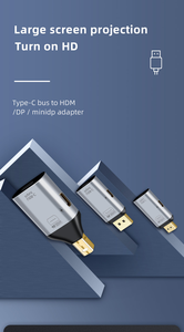 Adaptateur USB-C vers DP HDMIAdapter 4K 60HzType-C vers <span class=keywords><strong>DisplayPort</strong></span> <span class=keywords><strong>Dongle</strong></span> avec convertisseur vidéo de charge PD 100W pour téléphone portable pour surveiller la télévision - Product Image 2