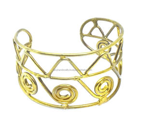 Plated Brass Metal Cuff <b>Bracelet</b> | Black Onyx <b>Gemstone</b> Adjustable <b>Bracelet</b> | Oval Shape Handmade Bangles memory cuff - Product Image 6