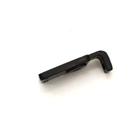 Support de fixation en plastique noir personnalisé, clip de verrouillage moulé par injection avec trou de montage