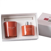 Coffret cadeau de bougies parfumées en cire de soja, faites à la main, dans un bocal en verre, bougie aromatique à base de cire végétale pour la décoration de la maison et les cadeaux