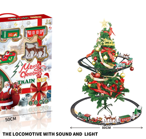 <span class=keywords><strong>Tren</strong></span> Eléctrico Navideño <span class=keywords><strong>para</strong></span> Decorar al Rededor <span class=keywords><strong>del</strong></span> Árbol, con Humo, Luces y Música, Juguete de Regalo de Navidad 6606B - Product Image 4