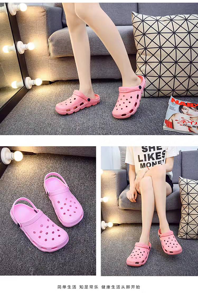 Beach Breathable slides Flip Flop Garden EVA Shoes Unisex Clogs Hole Sandals