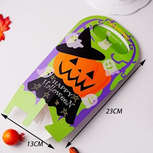 Pronto per la spedizione <span class=keywords><strong>scatola</strong></span> regalo di Halloween <span class=keywords><strong>scatola</strong></span> di imballaggio di carta "dolcetto o scherzetto" <span class=keywords><strong>scatola</strong></span> di caramelle con manico - Product Image 6