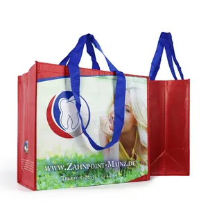 Promotional Handled Shopping Bag Custom Printed Cartoon Design Recycled RPET Non-Woven China Quality At An Price